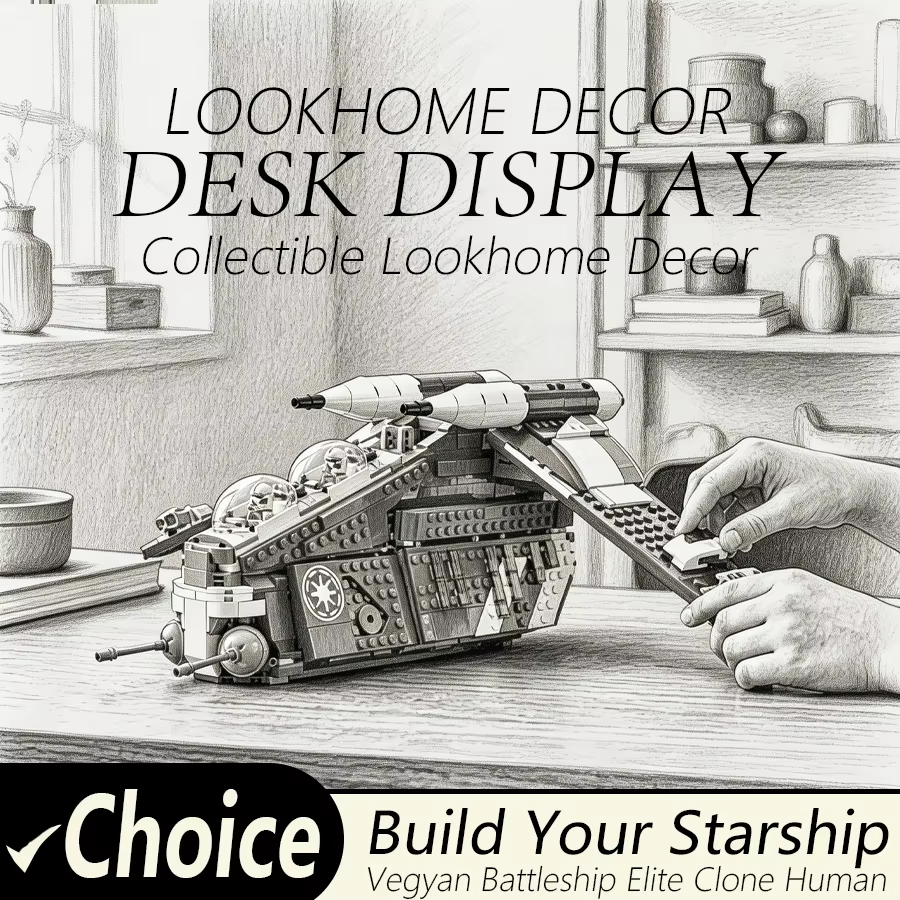 Interior Design Visualizer - 2026 New Spacecraft Building Set 1083pcs