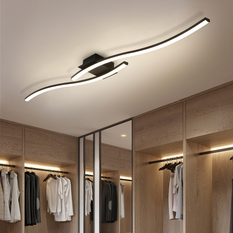 Interior Design Elements - Modern Minimalist Black Ceiling Light Bedroom