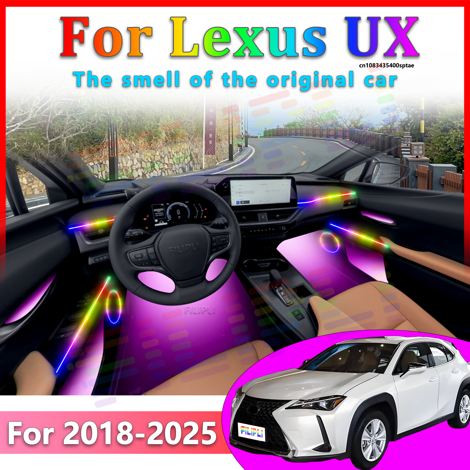 Interior Design Visualizer - For Lexus UX 2018-2025 years Top