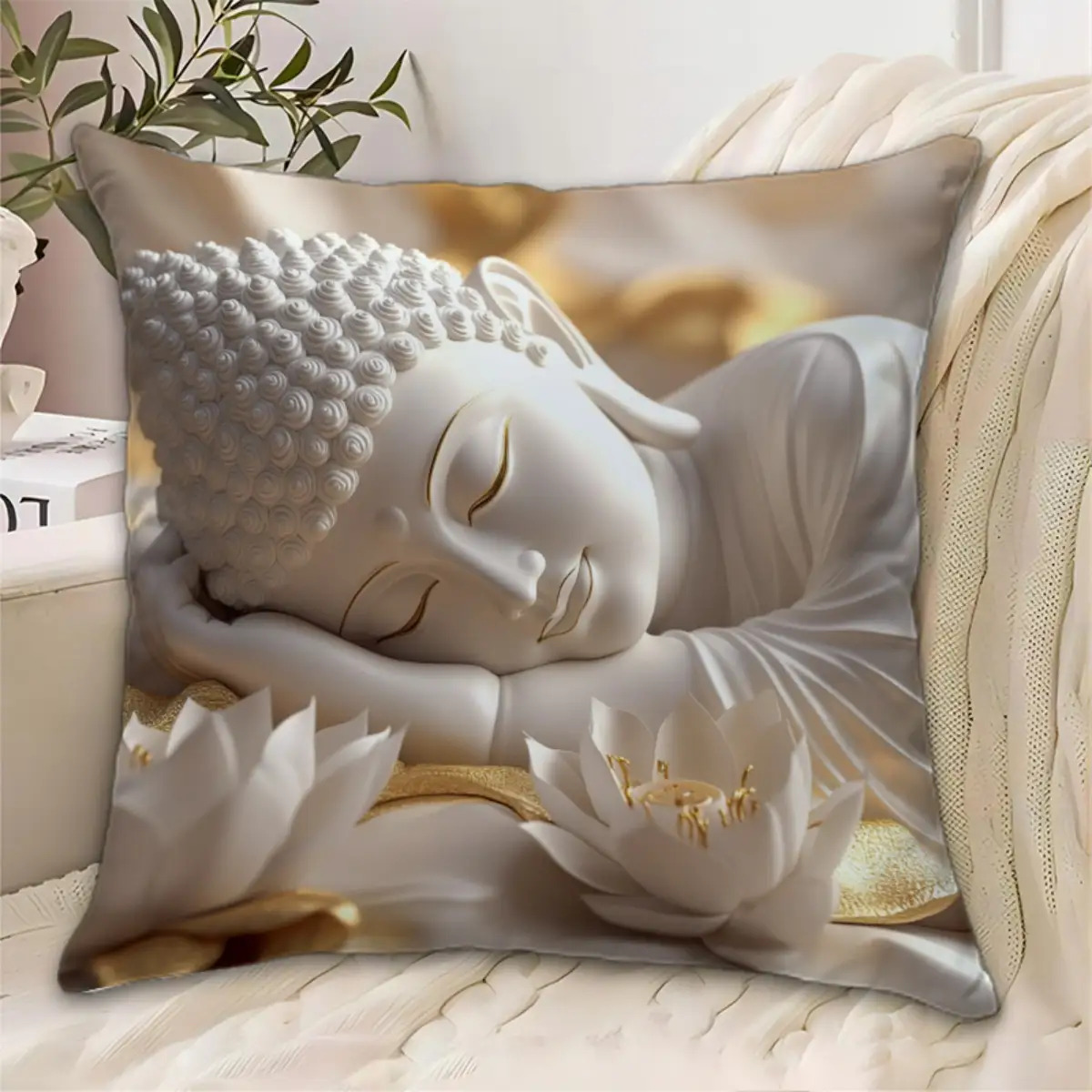 Interior Design Zen Style - Solemn Zen Style Double Sided Cushion