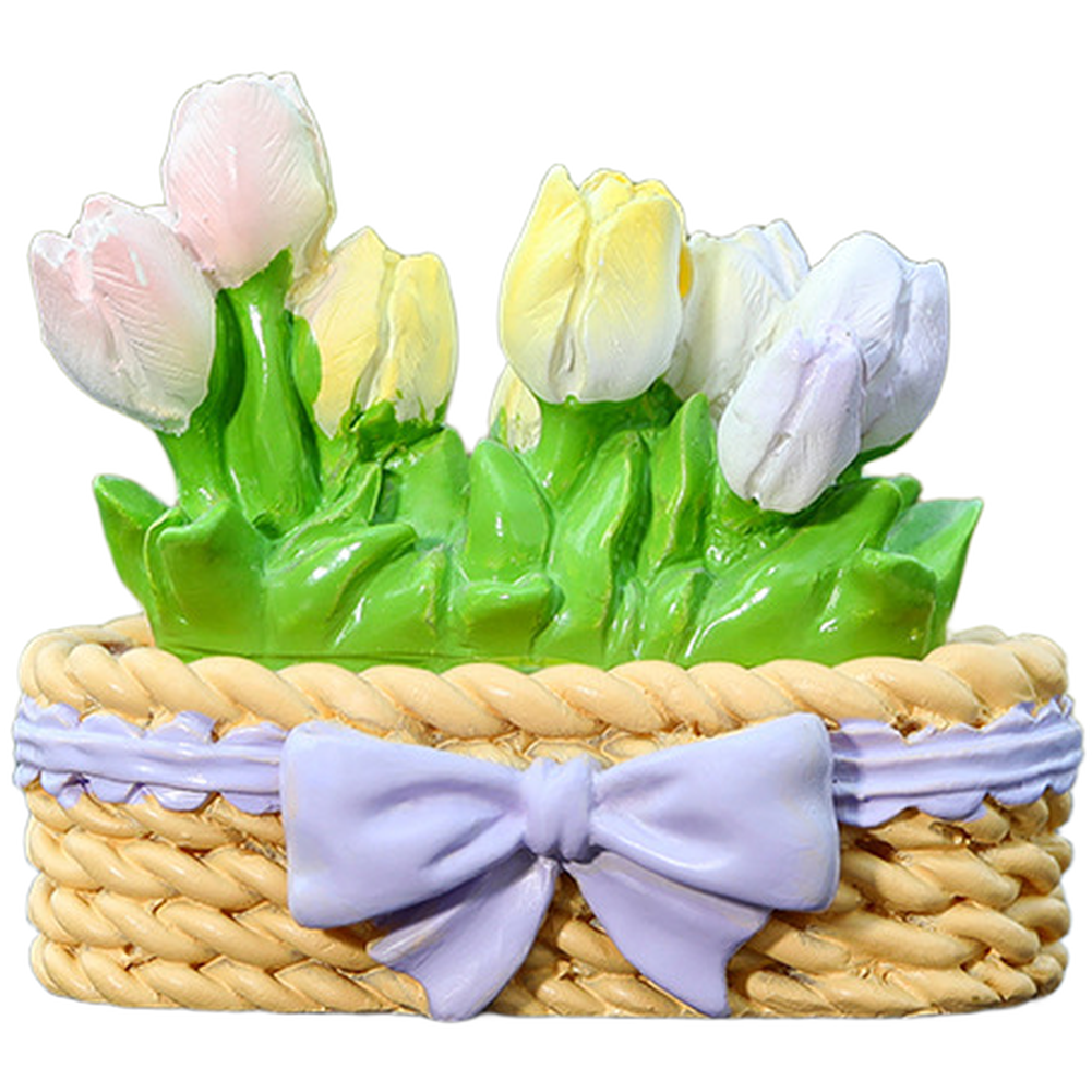 Interior Design Whimsical - Car Dashboard Flower Ornaments 7pcs Resin