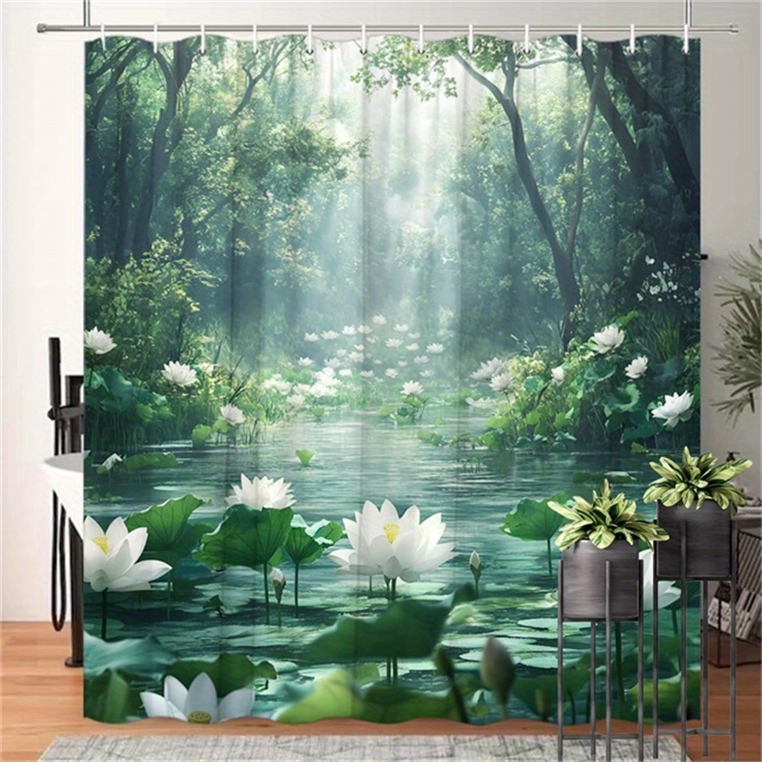 Lotus Forest Shower Curtain Po – Interior Design Zen Style Bewertung und Preis
