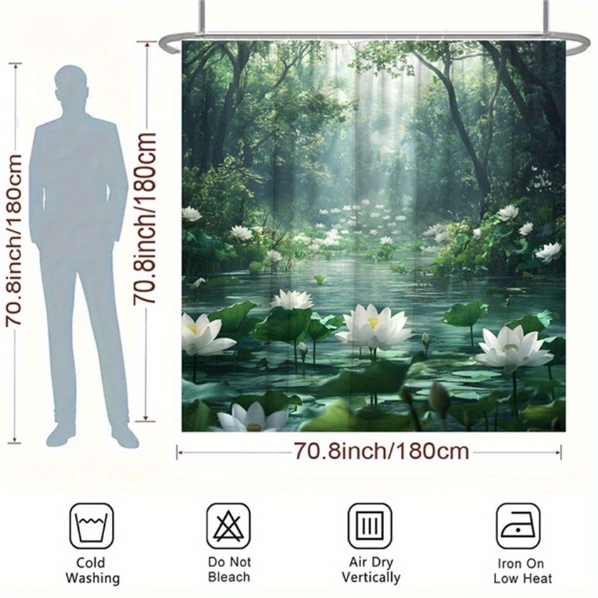 Lotus Forest Shower Curtain Po – Interior Design Zen Style Bewertung und Preis
