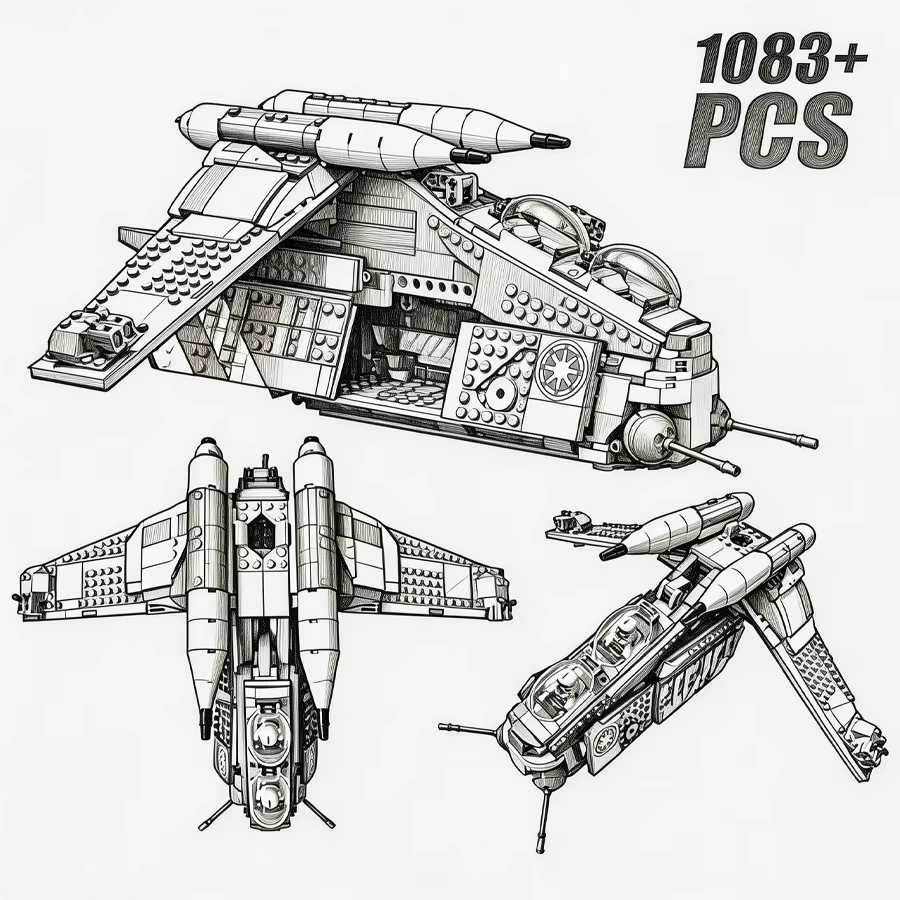 Technical 1083pcs Space Buildi – Interior Design Visualizer Bewertung und Preis