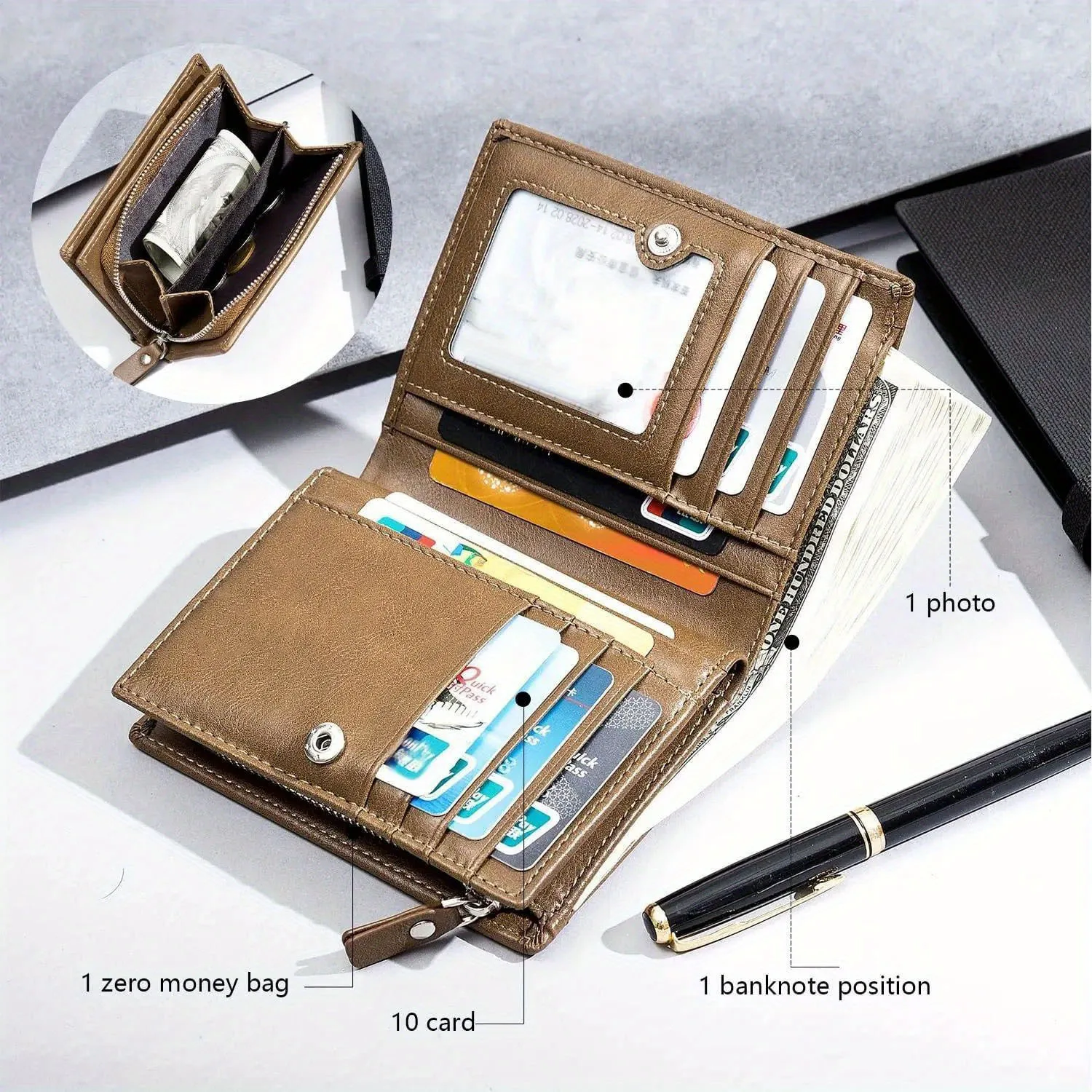 Men's Personalized PU Leather  – Interior Design Name Card Bewertung und Preis