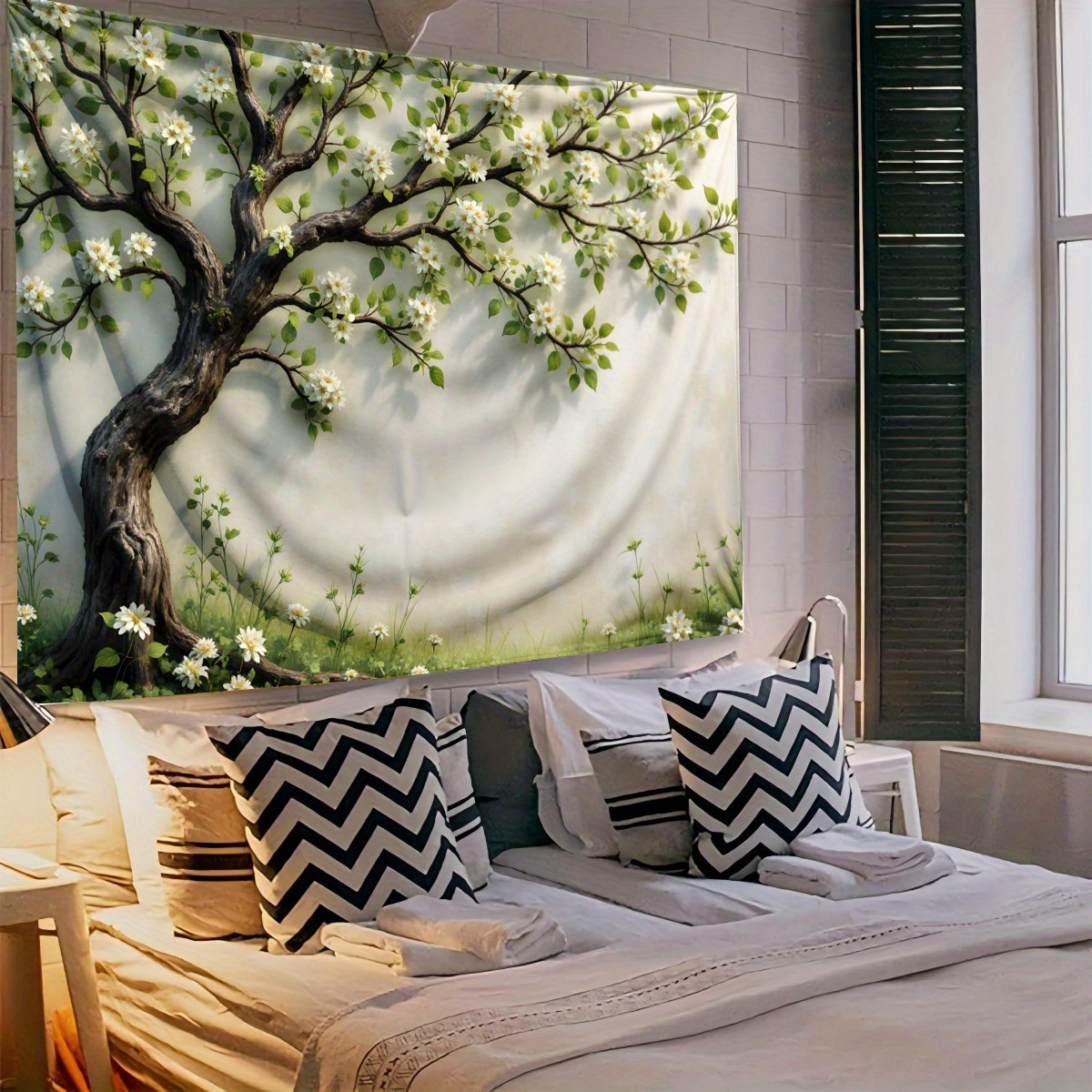 3D Blossoming Tree Wall Mural  – Interior Design Zen Style Bewertung und Preis