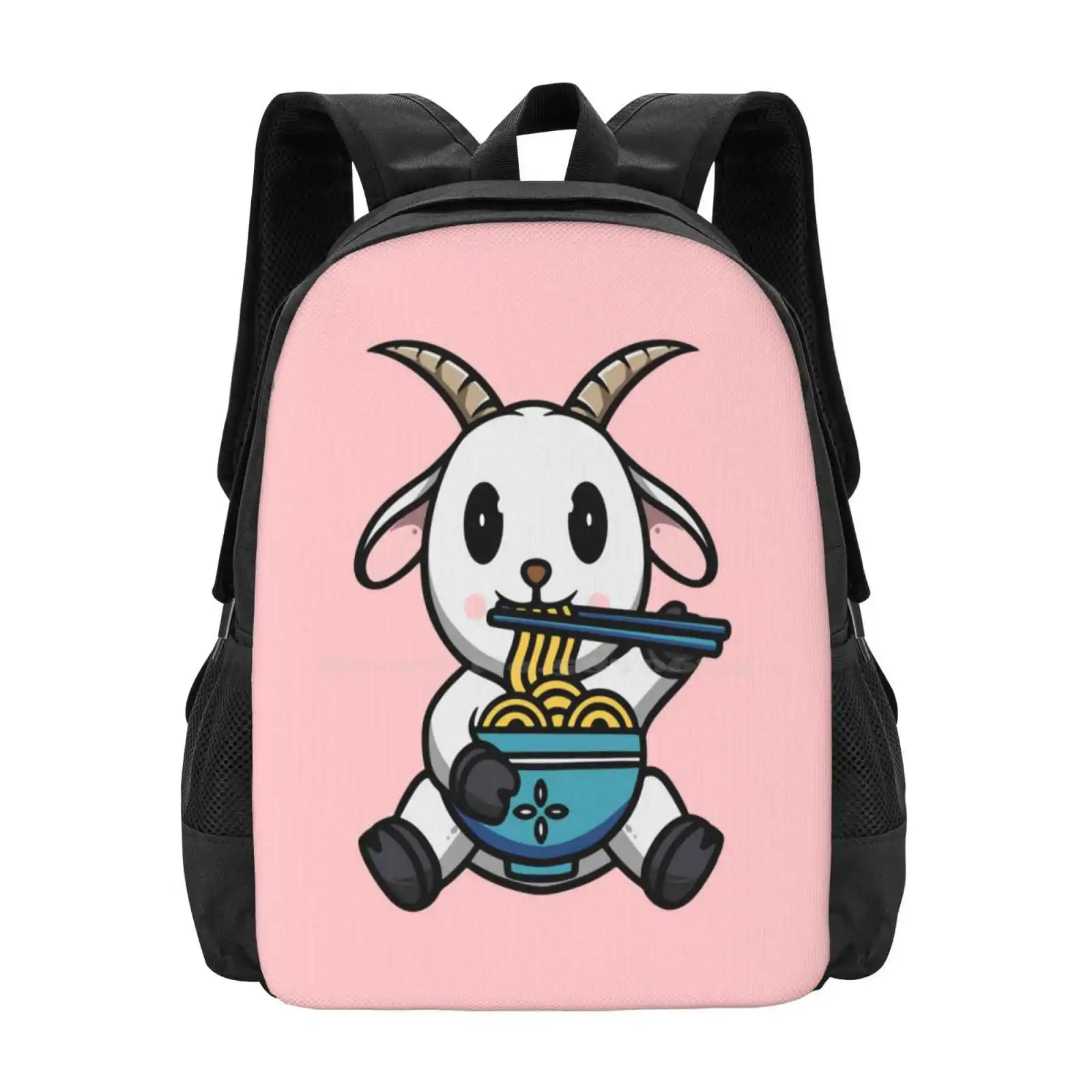 Cute Goat Eating Ramen Hot Sal – Interior Design Illustration Bewertung und Preis