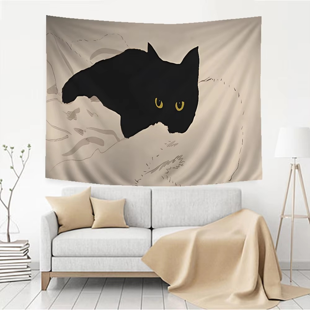 Black Cat Tapestry Whimsical F – Interior Design Whimsical Bewertung und Preis