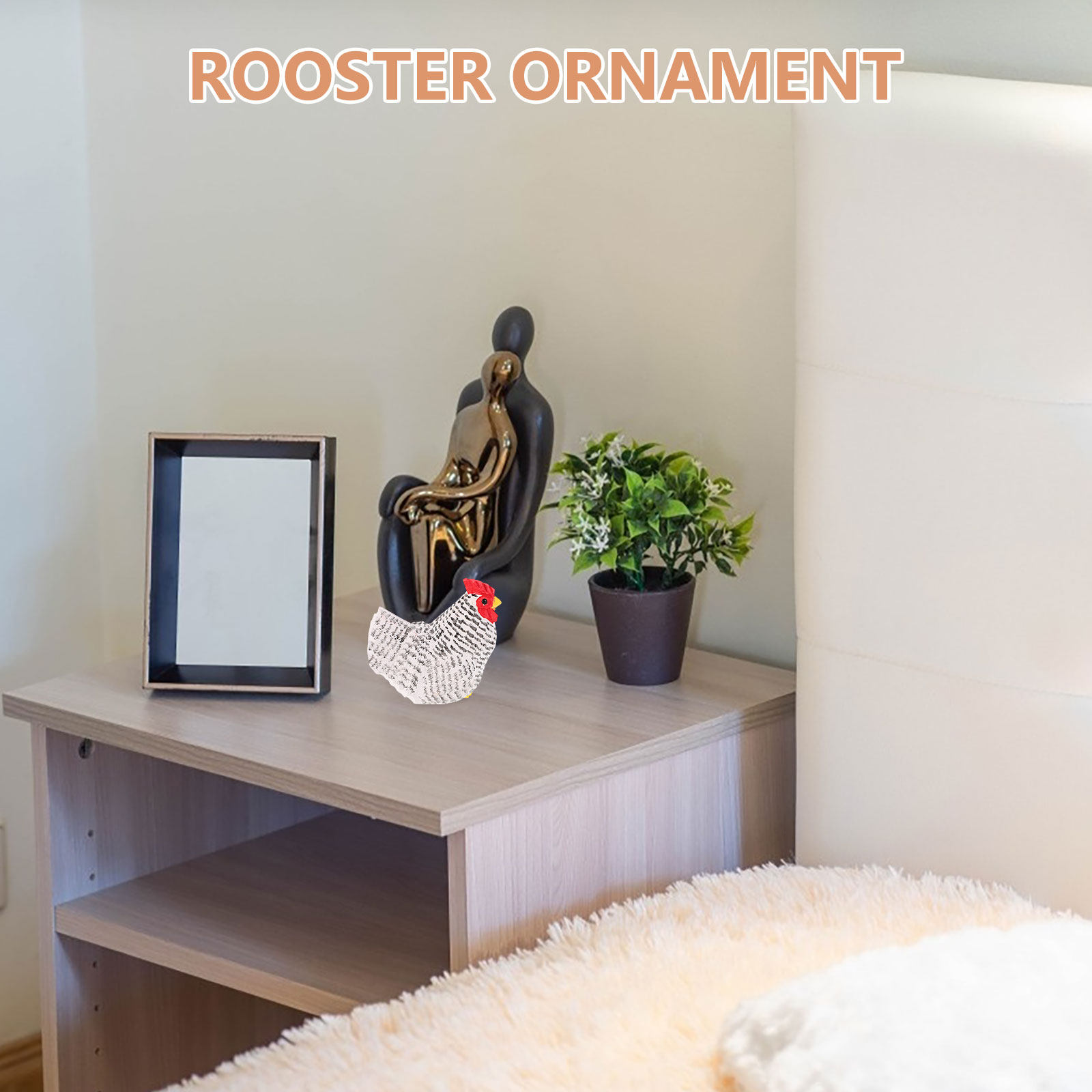 Creative Wooden Rooster Sculpt – Interior Design Whimsical Bewertung und Preis